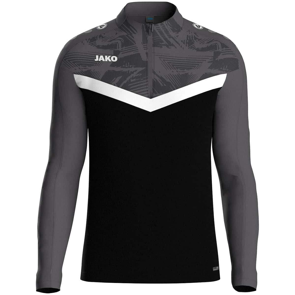 JAKO Ziptop Iconic, schwarz/anthrazit