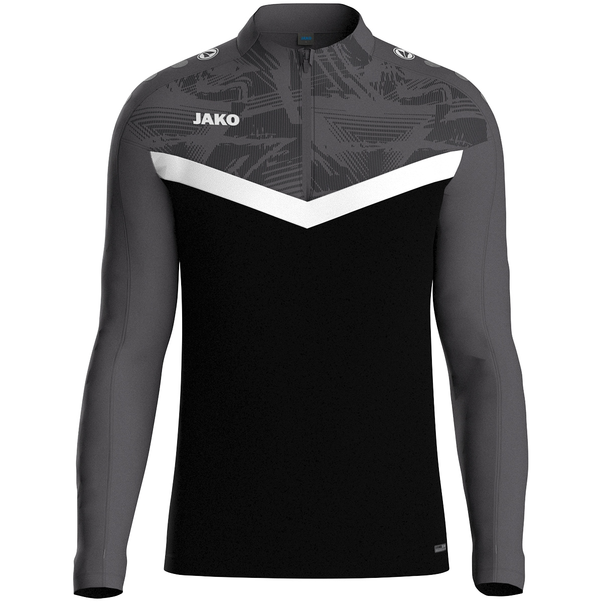 JAKO Ziptop Iconic, schwarz/anthrazit