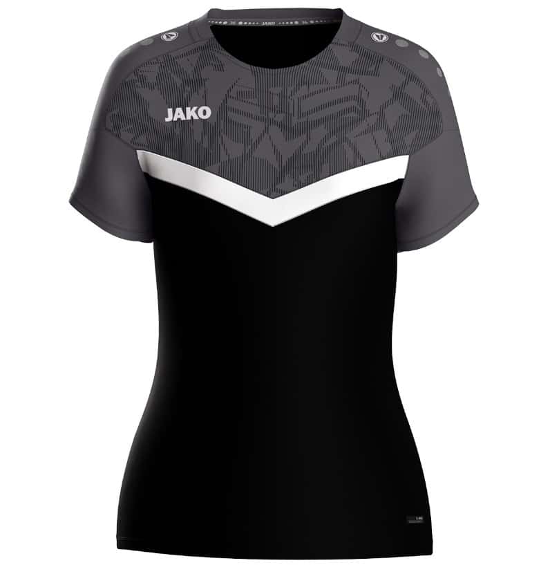 JAKO T-Shirt Iconic Damen, schwarz/anthrazit